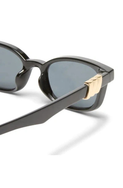 Le Specs Confidential 51mm Rectangular Sunglasses In Gray