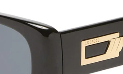 Le Specs Starlight 57mm Rectangular Sunglasses In Black