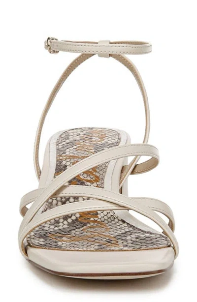 Sam Edelman Whitley Ankle Strap Sandal In White