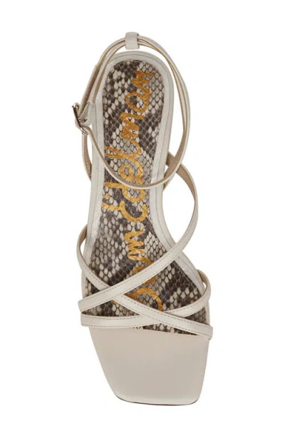 Sam Edelman Whitley Ankle Strap Sandal In White