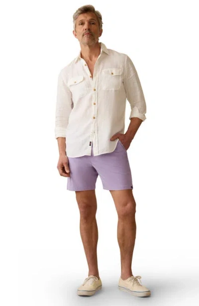 Faherty Shorelite Swim Trunks In Purple