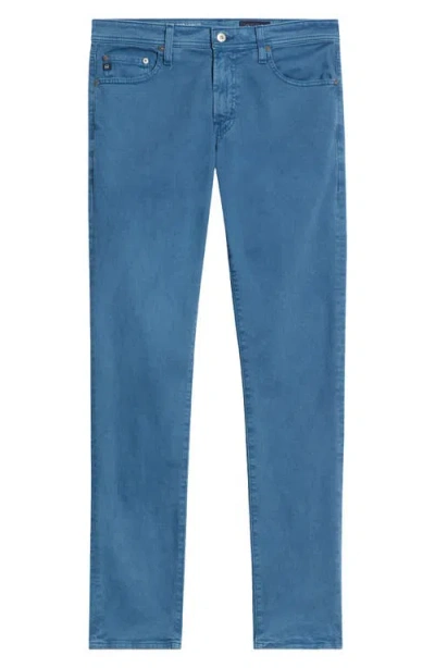 Ag Tellis Stretch Sateen Modern Slim Pants In Blue