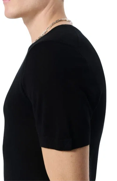 Rag & Bone Aulton Wool Blend T-shirt In Black