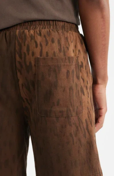 Santo Studio Preda Cotton Pull-on Shorts In Brown