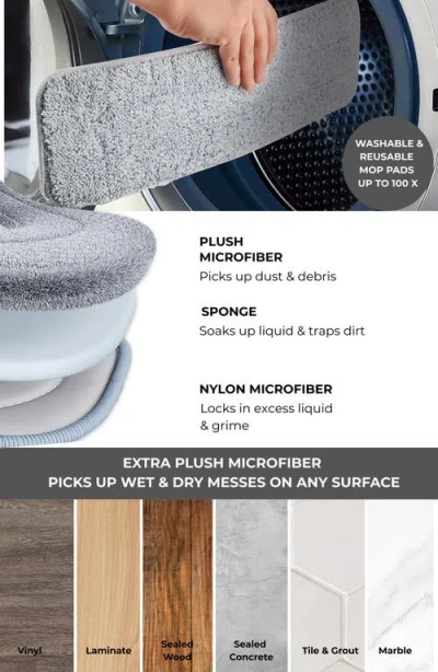 True & Tidy True And Tidy 4-pack Microfiber Mop Pad In Gray