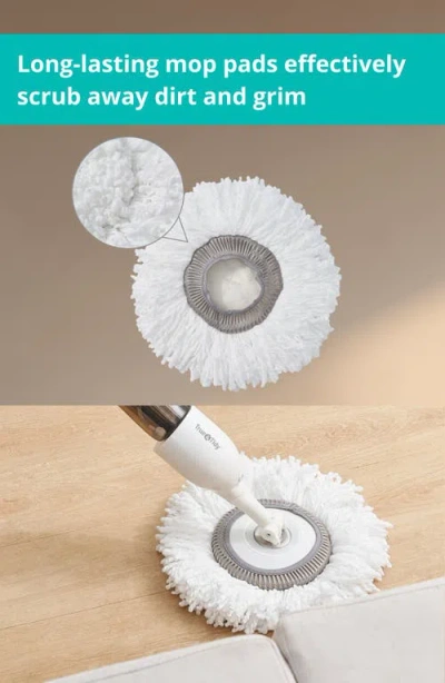 True & Tidy True And Tidy 4-pack Microfiber Mop Pad In White