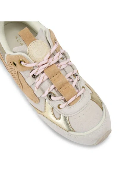 Kurt Geiger Perforated Panel Slim Runner Sneakers In White