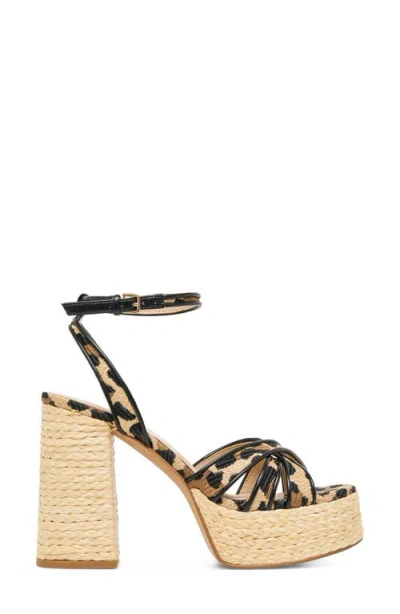 Dolce Vita Danila Piped Platform Sandal In Black