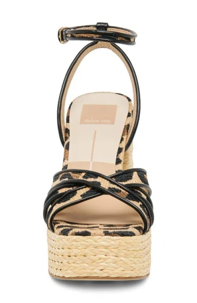 Dolce Vita Danila Piped Platform Sandal In Black