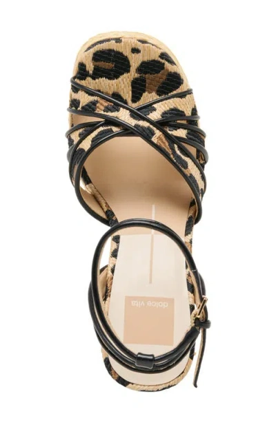 Dolce Vita Danila Piped Platform Sandal In Black