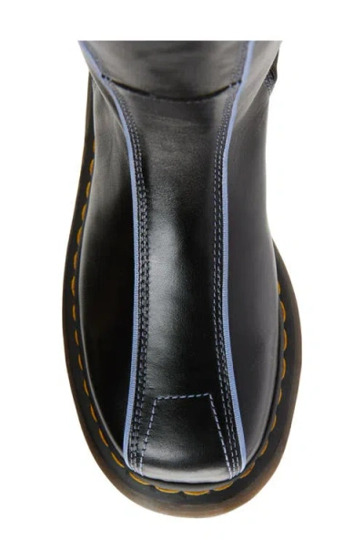 Dr. Martens Buzz Hi Gloss Leather Boots In Black