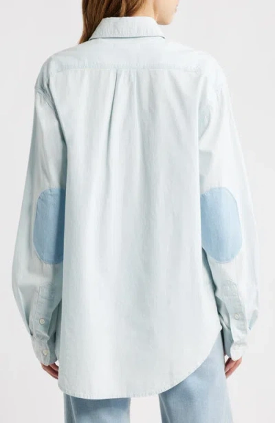 Frame Heritage Patch Button-down Shirt In Blue