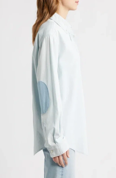 Frame Heritage Patch Button-down Shirt In Blue