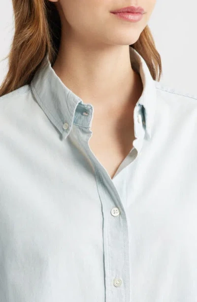 Frame Heritage Patch Button-down Shirt In Blue