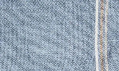 Jack Victor Crestwool Solid & Houndstooth Check Reversible Silk Pocket Square In Blue