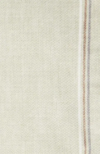 Jack Victor Crestwool Solid & Houndstooth Check Reversible Silk Pocket Square In Green