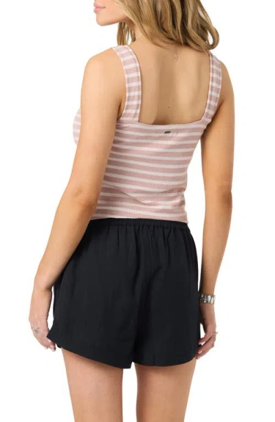 O'neill Vanessa Stripe Rib Tank In Multi