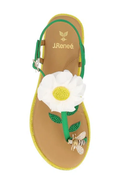 J. Reneé Dazee Toe Loop Sandal In Multi