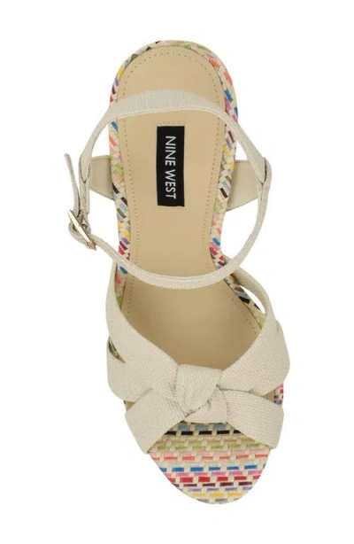 Nine West Windee Ankle Strap Platform Sandal In Multi
