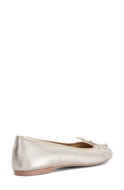 Dune London Helenne Ballet Flat In Silver
