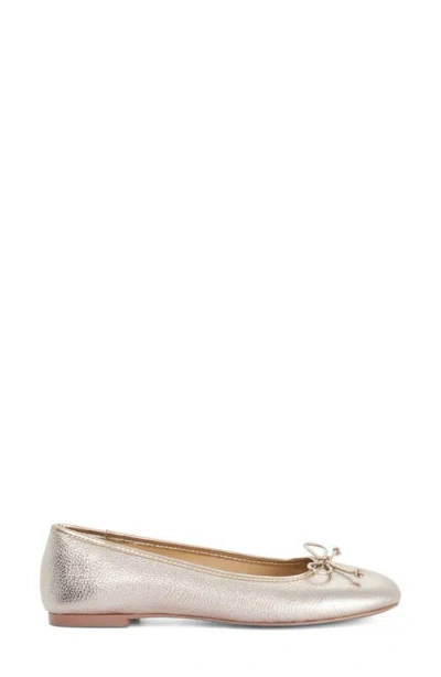 Dune London Helenne Ballet Flat In Silver