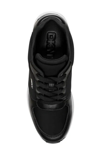 Dkny Kalindi Wedge Sneaker In Black