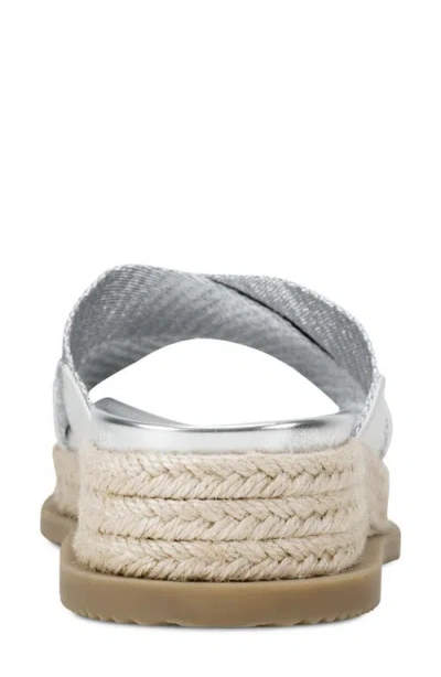 Dkny Binna Platform Sandal In Silver