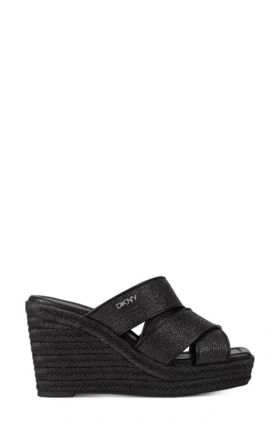 Dkny Cresson Platform Wedge Sandal In Multi