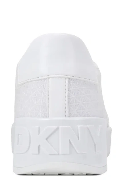 Dkny Marta Mesh Sneaker In White