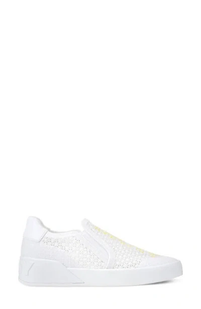 Dkny Marta Mesh Sneaker In White