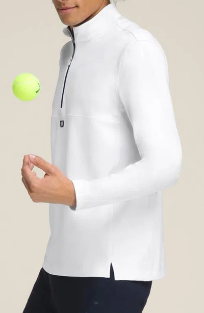 Wilson Elevate Performance Half Zip Pullover In Burgundy