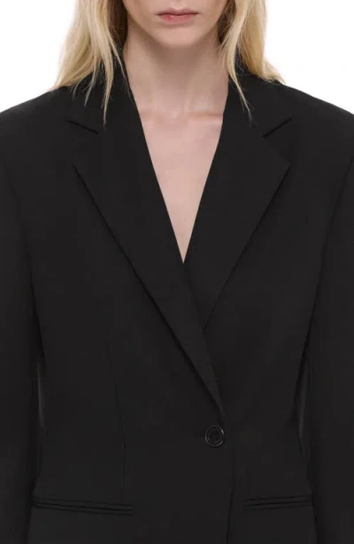 Helmut Lang Cutaway Wool Blazer In Multi