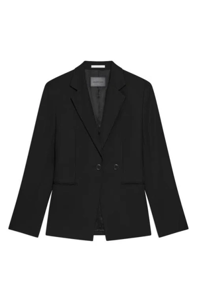 Helmut Lang Cutaway Wool Blazer In Multi