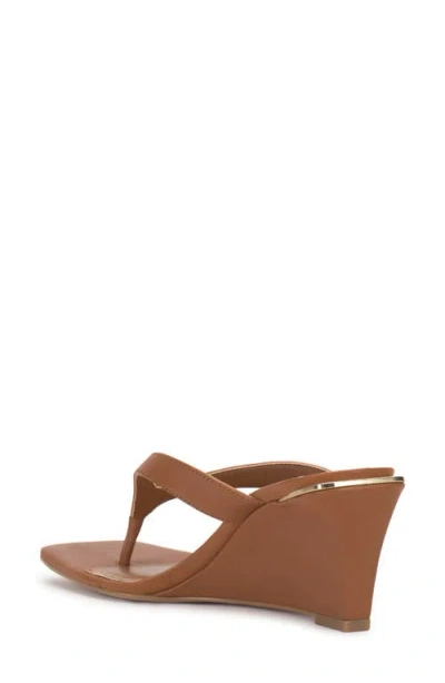 Vince Camuto Cianna Wedge Sandal In Brown