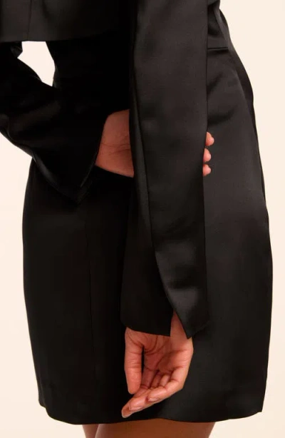 Ramy Brook Gia Long-sleeve Capelet In Black