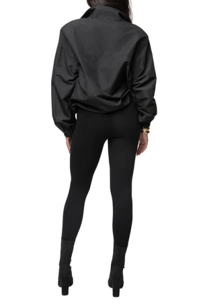 Jluxlabel Oversized Funnel Jacket In Black