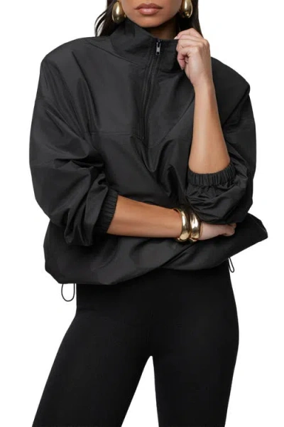 Jluxlabel Oversized Funnel Jacket In Black