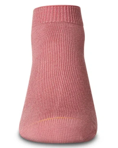 Memoi Basic Silky-soft Gauge Ankle Sock In Pink