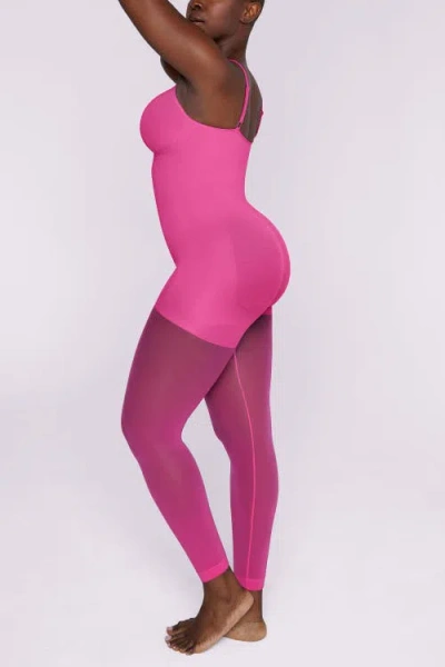 Shapellx Mistweave Skin Flow Full Coverage Bodysuit In Pink