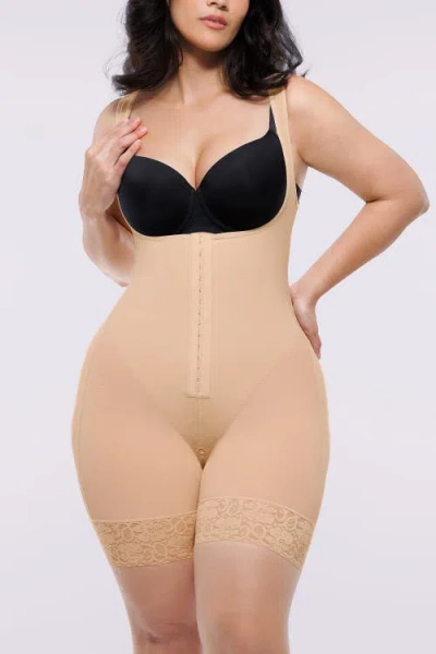 Shapellx Airslim® Extreme Compression Open Bust Bodysuit In Neutral
