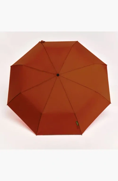 Original Duckhead Compact Umbrella With Automatic Open-close Function In Brown