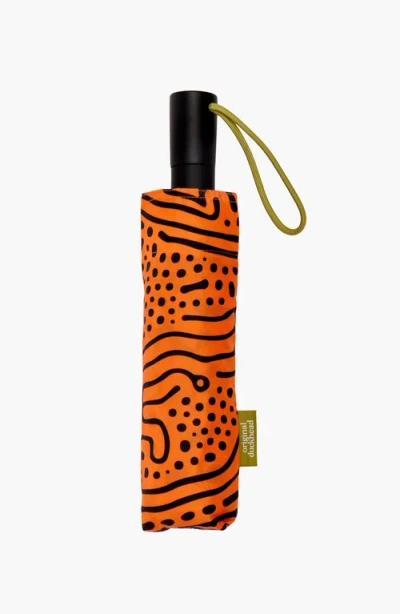 Original Duckhead Compact Umbrella With Automatic Open-close Function In Orange