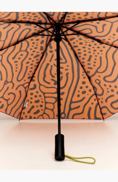 Original Duckhead Compact Umbrella With Automatic Open-close Function In Orange