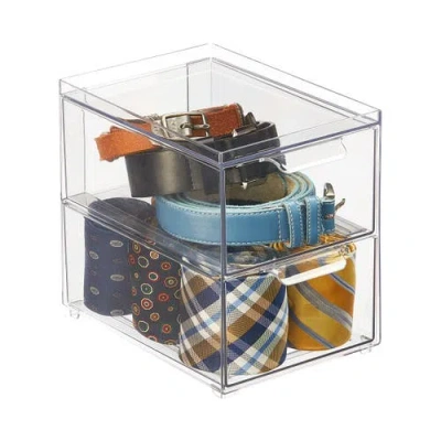 Mdesign 2-drawer Stackable Organizer In Transparent