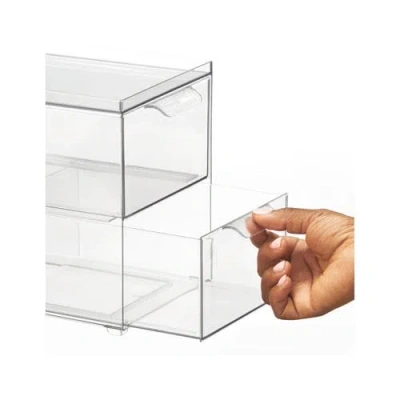 Mdesign 2-drawer Stackable Organizer In Transparent