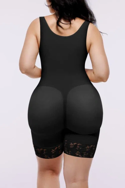 Shapellx Airslim® Extreme Compression Open Bust Bodysuit In Black