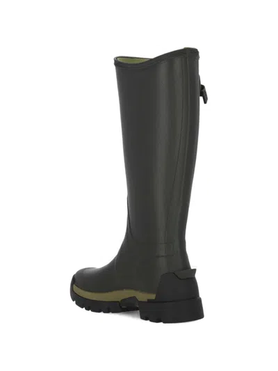 Hunter Buckle Boots In Black