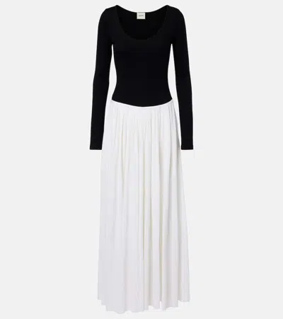 Khaite Carlotta Gathered Maxi Dress In Black