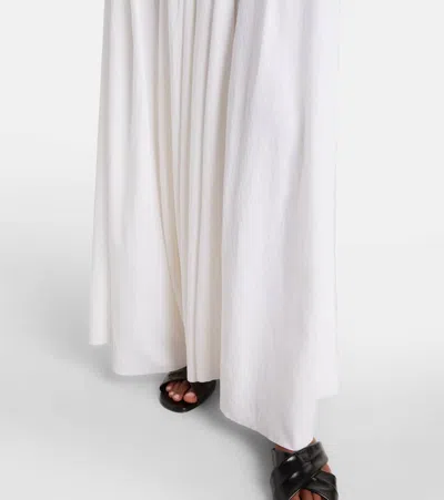 Khaite Carlotta Gathered Maxi Dress In Black