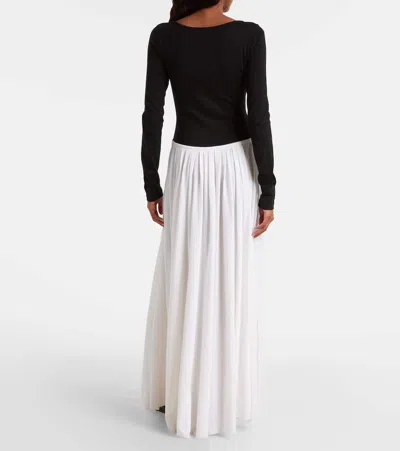 Khaite Carlotta Gathered Maxi Dress In Black